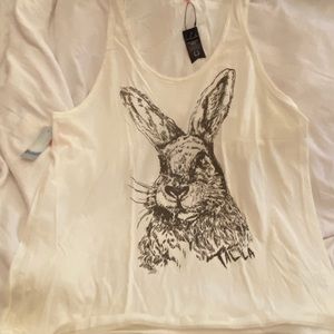 Talula aritzia tank top nwt bunny animal